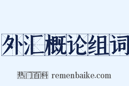 外汇概论组词是什么意思的图片